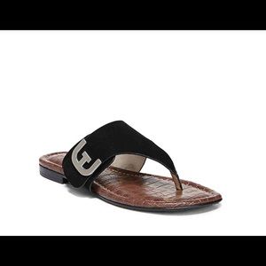 NWB Sam Edelman “Barry” sandal 7.5 Black Suede